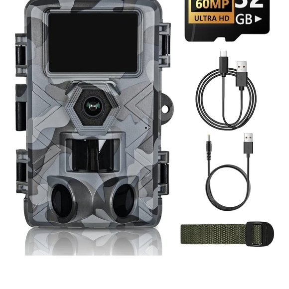 Camouflage Trail Camera with Accessories - Picture 1 of 6